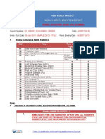 Contractor Weekly Hse Report Blank With Definitions