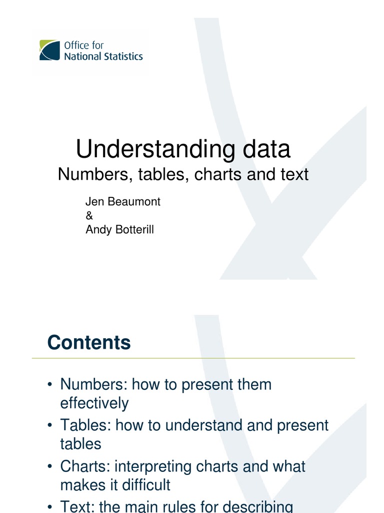 Understanding and Presenting Data | PDF | Metadata | Data