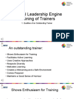 NLE TOT 1-Qualities of An Outstanding Trainer