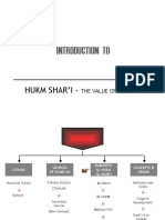 Introduction To: Hukm Shar'I