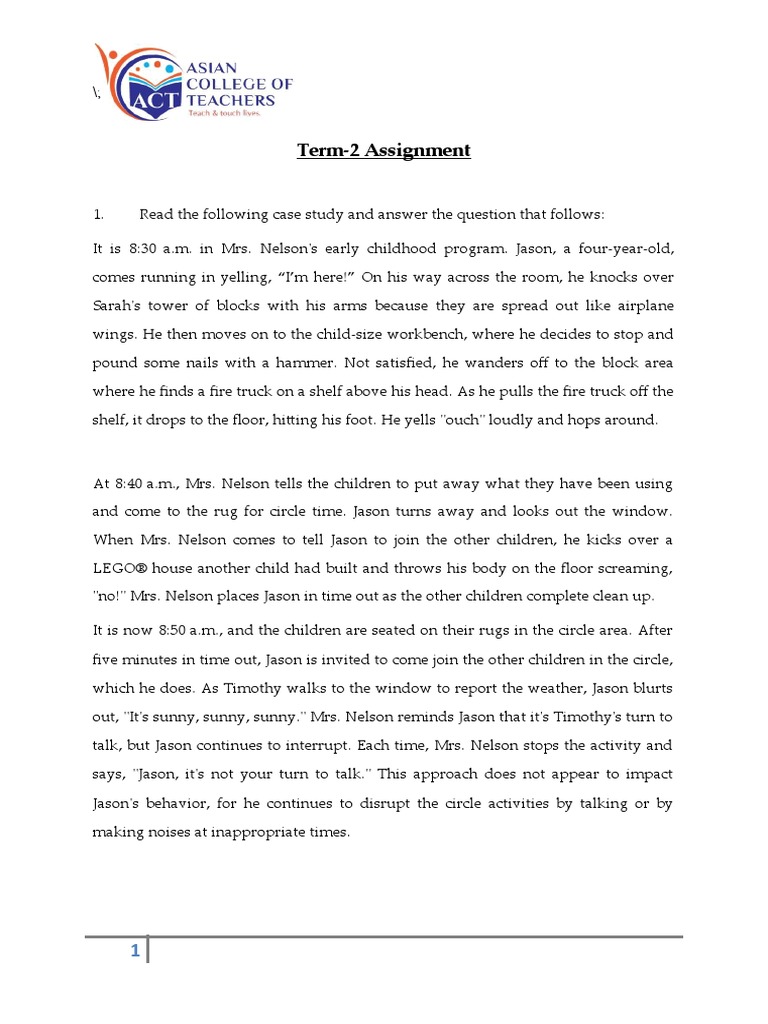 Term 2 Assignment | Descargar gratis PDF | Motivation | Motivational