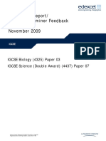 Examiners' Report/ Principal Examiner Feedback November 2009