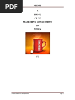 Project of Marketing Management on Nescafe