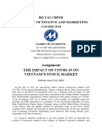 B Tài Chính University of Finance and Marketing: Assignment The Impact of Covid-19 On Vietnam'S Stock Market