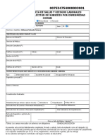 Formulario de Solicitud de Subsidio Por Enfermedad Comun Oblenny