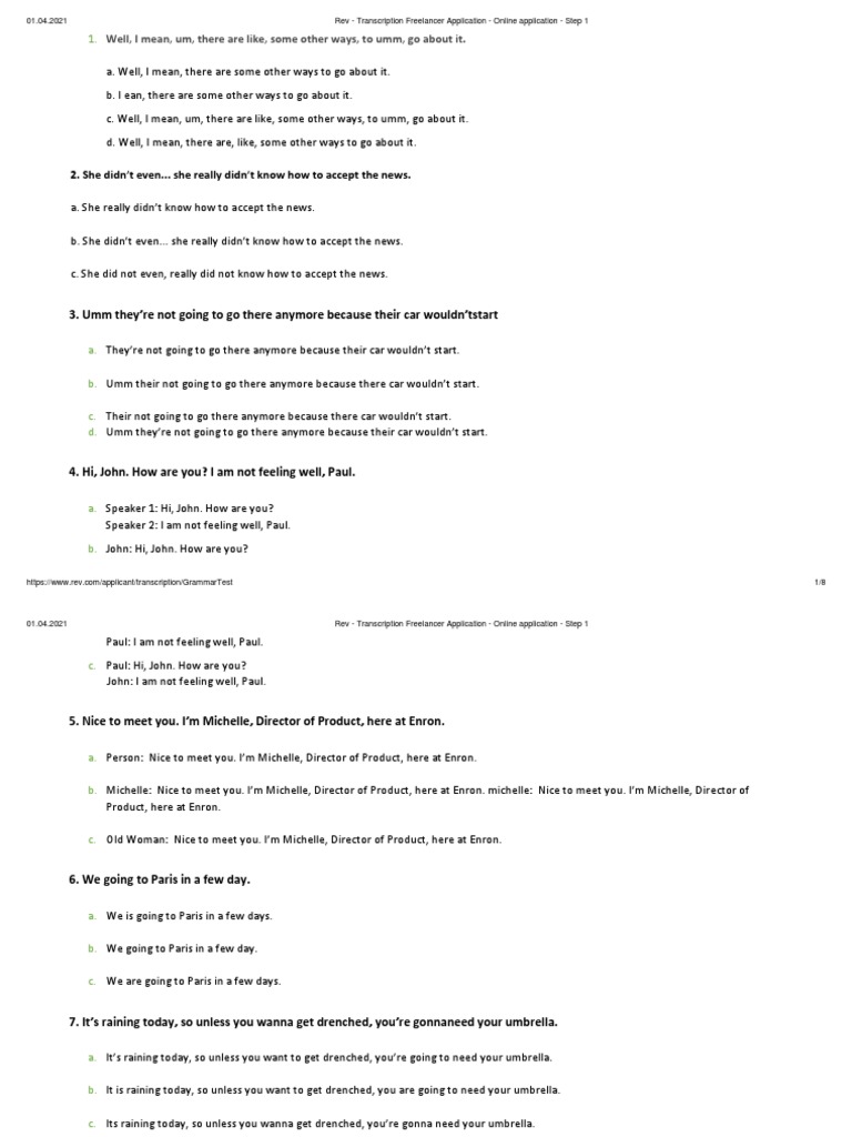 Rev Transcription Application Guide | PDF