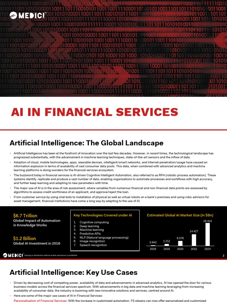 AI Transforming Financial Services | PDF | Artificial Intelligence ...