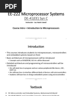 EE-222 Microprocessor Systems: DE-41 (EE) Syn C