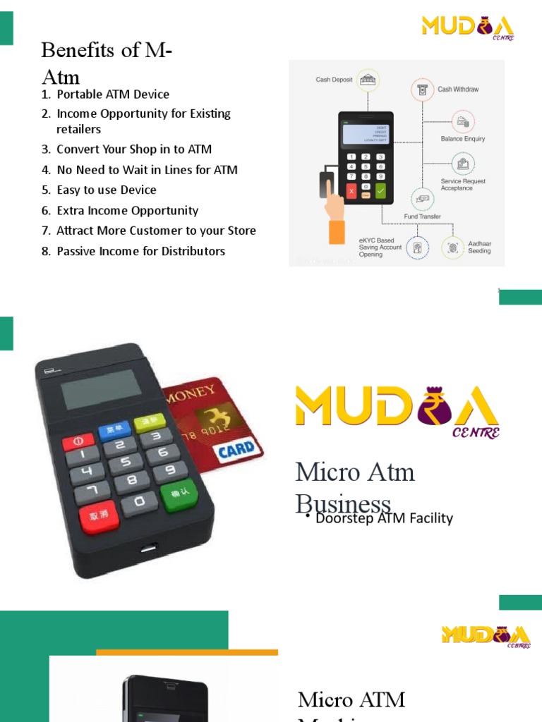Micro ATM Machine Business | PDF