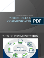 7 Principles of Communication: Aaminah Hassan Email: Aaminah - Hassan@ceme - Nust.edu - PK