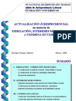 Actualización Jurisprudencial en Materia de Indexacion, Intereses Moratorios y Condena en Costas