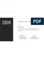 Certificado Miembro Global University Program IBM