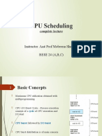 CPU Scheduling: Complete Lecture