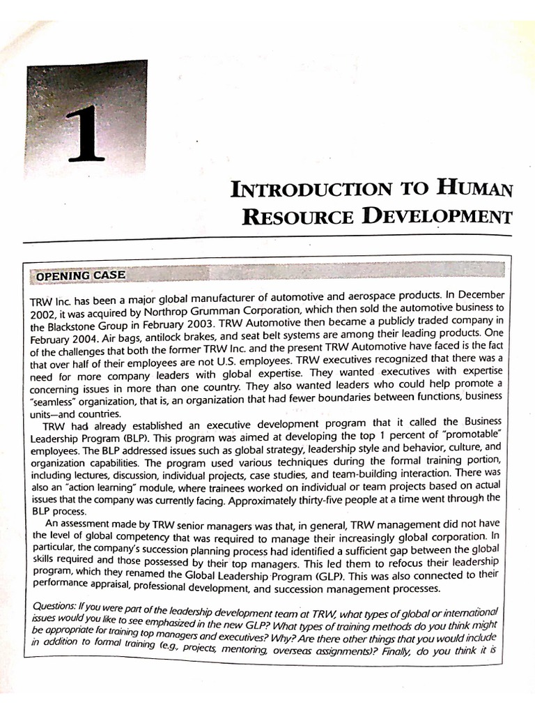 HRD Unit 1 | PDF