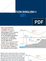 Aviation English-I: PLT2001 Week 13