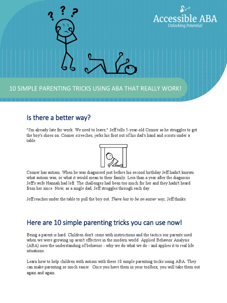 10 Parenting Tricks ABA | PDF | Reinforcement | Attention