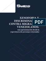 Xenofobia y Discriminacion Contra Migrantes Venezolanos