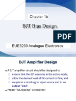 Chapter 1b: BJT Bias Design BJT Bias Design