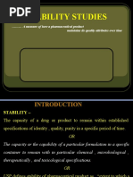 Stability Studies: A Measure of How A Pharmaceutical Product Maintains Its Quality Attributes Over Time