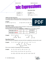 Algebraic Expressions: A Resource for Free-standing Mathematics Units