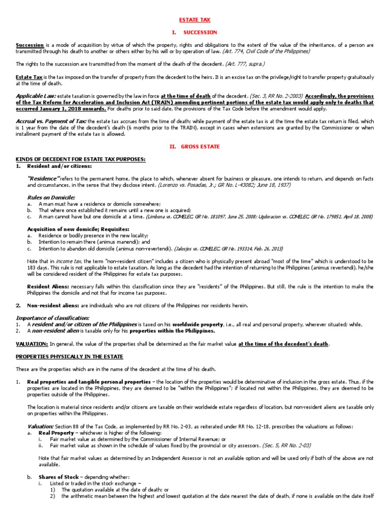 Estate Tax | PDF | Estate Tax In The United States | Inheritance