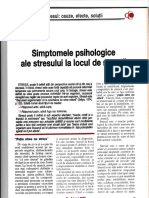 Simptomele Psihologice Ale Stresului La Locul de Munca Mihai Paun - Psiholog