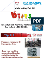 Manav Marketing Pvt. LTD: To Safely Start Your CNC Machines Due To Post LOCK DOWN