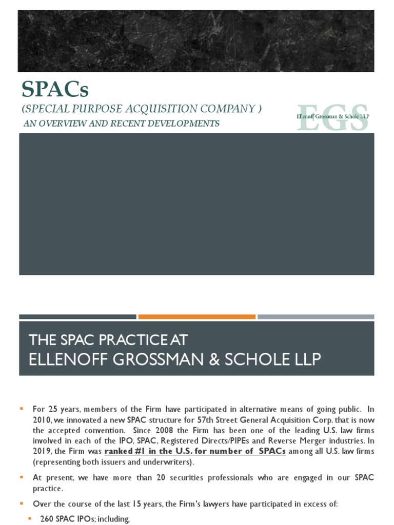SPAC Overview and Developments Guide | PDF | Warrant (Finance ...