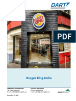 Burger King India: VP Research: Sachin Bobade Associate: Nikhat Koor