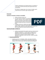 Discussion Importance of Dynamic Warmups in Basketball