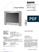 SERVICE MANUAL Colour Television: Model No. CP21CE1