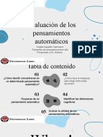 Evaluación de Los Pensamientos Automáticos