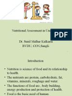 DR Sunil Kulkarni. Nutritional Assessment of Underfive