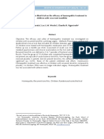 Randomized, Double-blind Trial on the Efficacy of Homeopathic Treatment in Chilfren With Recurrent Tonsillitis