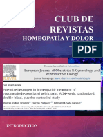 Club de Revistas - Homeopatia y Dolor