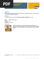 BI - Informatica Integration Architectural Overview