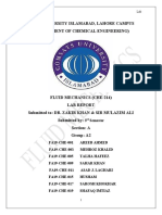 FM LAB REPORT (ORIFICE METER) - Group A2