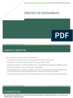 Static Characteristics of Instruments: Assoc - Prof. Khanita Kamwilaisak