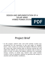 Design and Implementation of a Solar-Wind Hybrid Power System