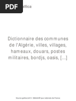 Dictionnaire Des Communes de l'Algérie [...] Bpt6k5790528z