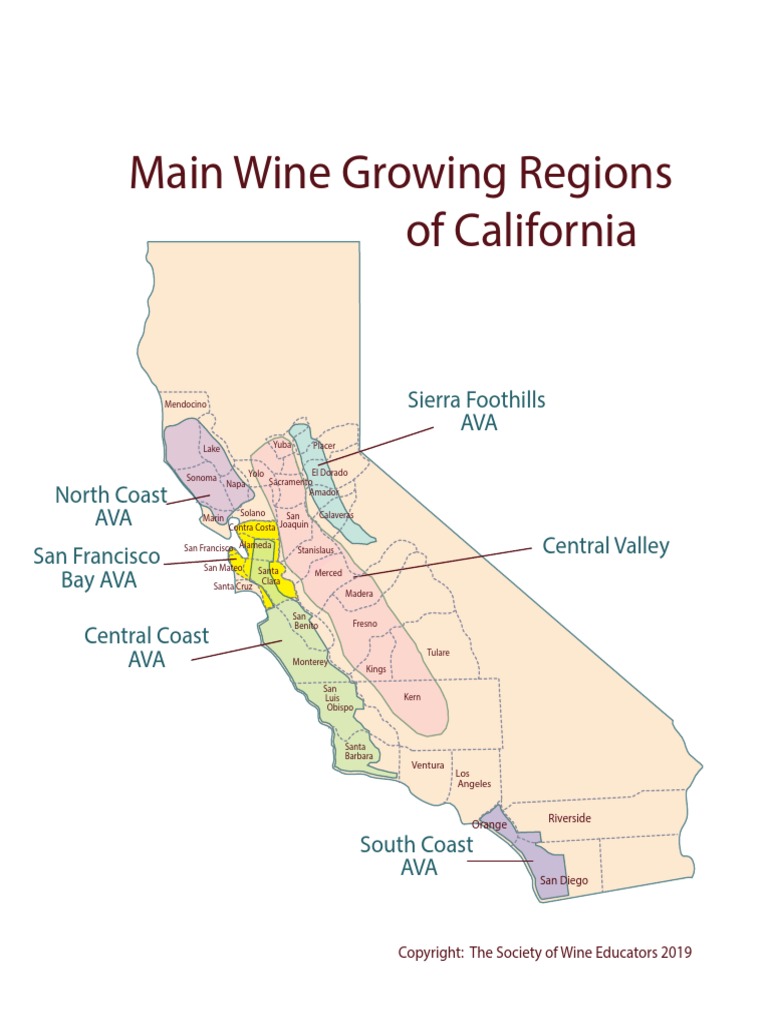SWE Map 2019 California | PDF | States Of The West Coast Of The United