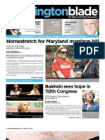 Homestretch For Maryland Marriage Bill: Baldwin Sees Hope in 112th Congress