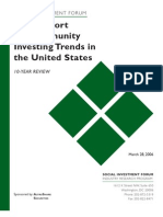 2005 Report On Community Investing Trends in The United States