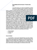 Las Potencialidades Del Ser Humano y Factores Que Afectan Su Desarrollodocx