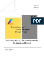 A Usability Test of Canva and Pixelied For The Creation of Posters