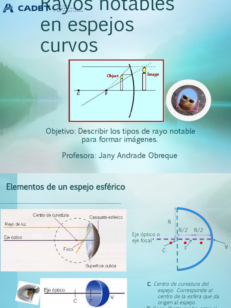 Rayos Notables en Espejos Curvos | PDF | Espejo | Óptica
