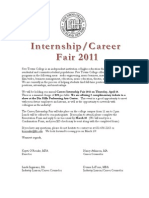 Five Towns College Career Fair Invitation Letter 2011