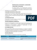 Análisis de la relación entre la sociología y la educación