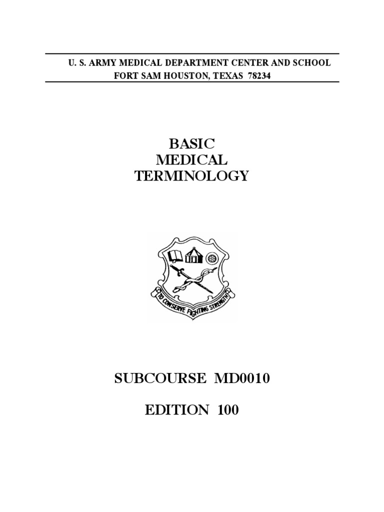 Basic Medical Terminology PDF Linguistics