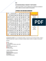 TALLER No. 3 BIOSEGURIDAD - SOPA DE LETRAS